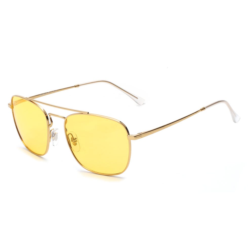 Jim Halo Retro Square Pilot Sunglasses 