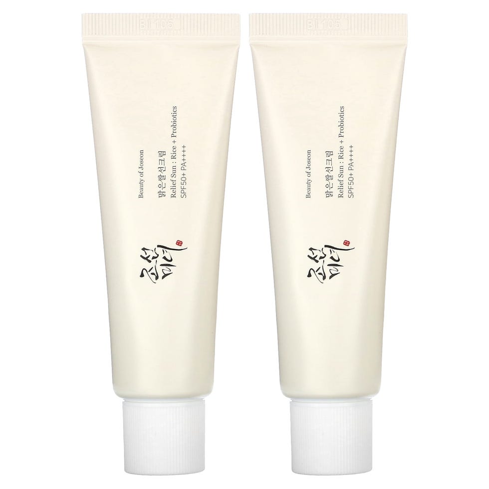 Relief Sun, Rice + Probiotics Facial Sunscreen, SPF 50+ PA++++ 50ml (Pack of 2)