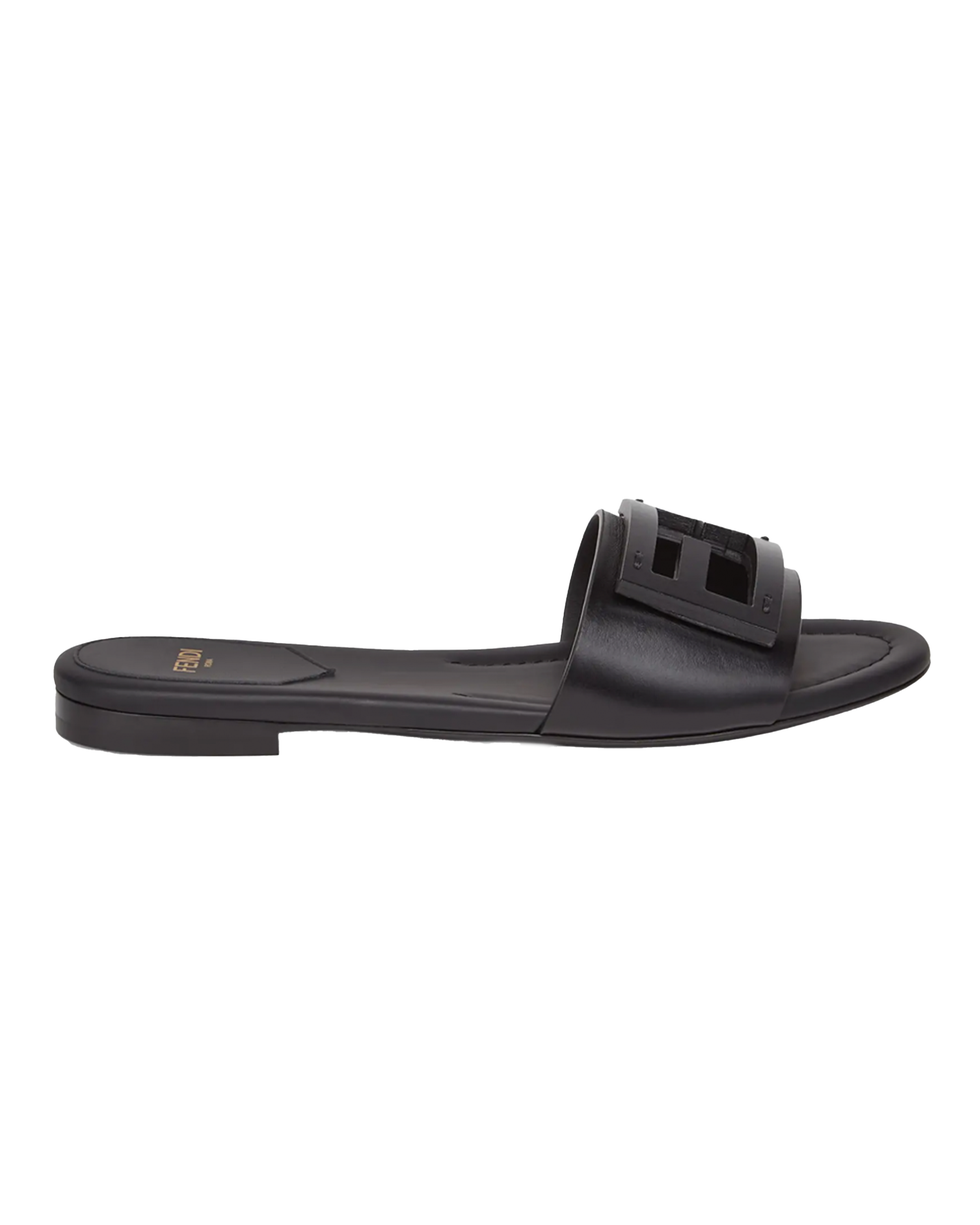 Sandália Slide com Logo Signature