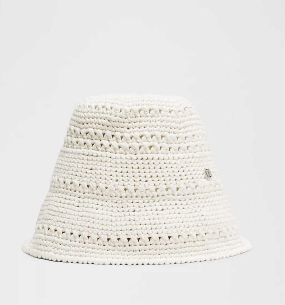 Sombrero de pescador de algodón tejido a crochet