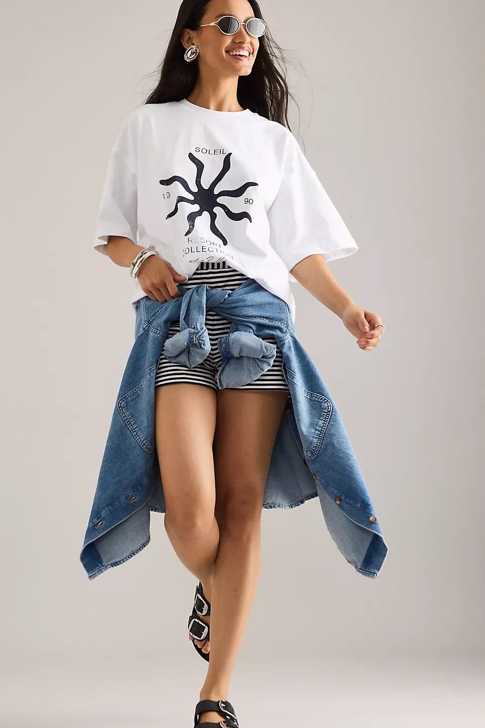 Chiara Graphic Oversized T-Shirt