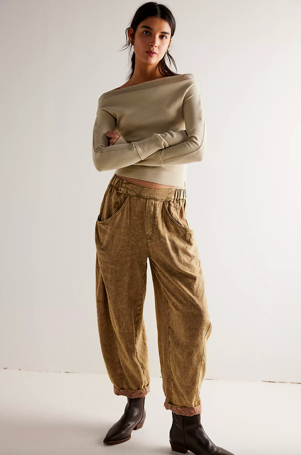 High Road Pull-On Barrel Trousers