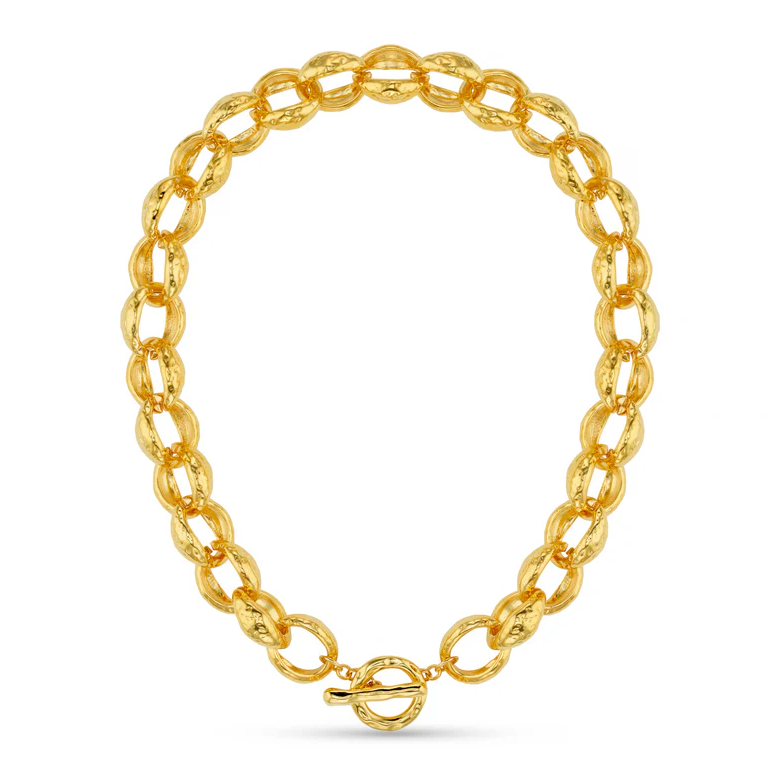 Textured Jumbo Link Necklace, £28