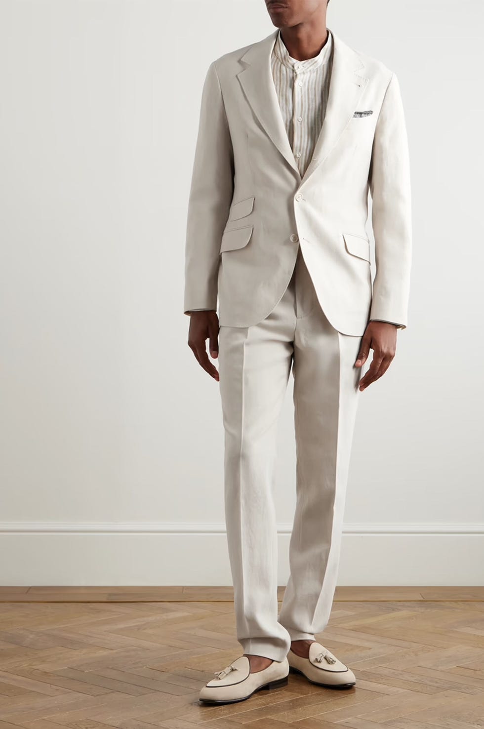 Chaqueta de traje de lino