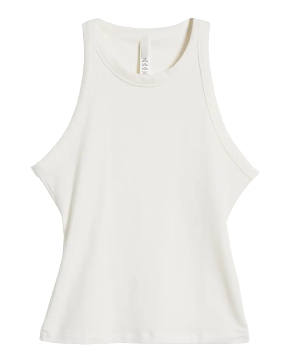 Pamuklu Jersey Yuvarlak Yaka Tank