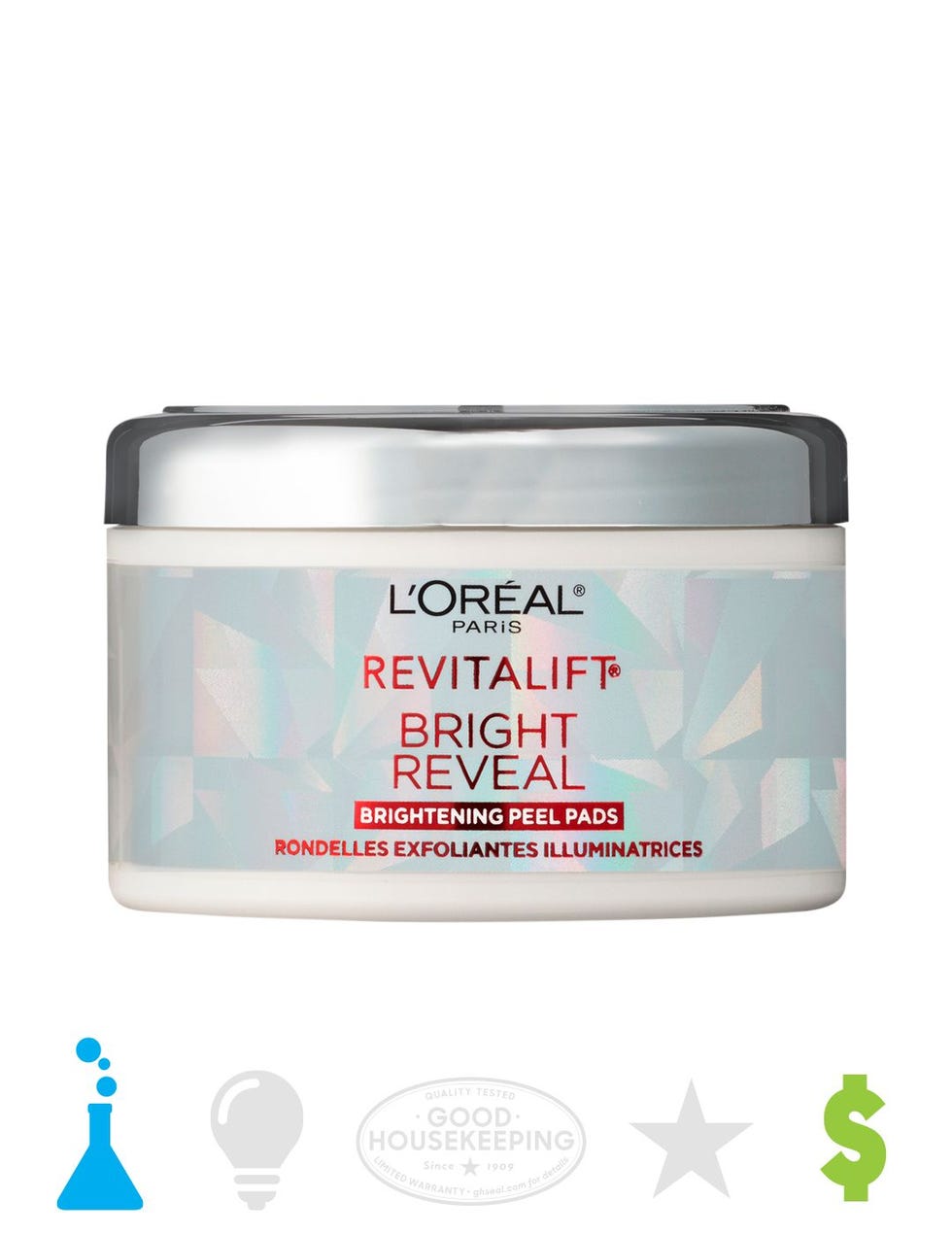 Revitalift Bright Reveal Anti-Aging Peel Pads with Glycolic Acid