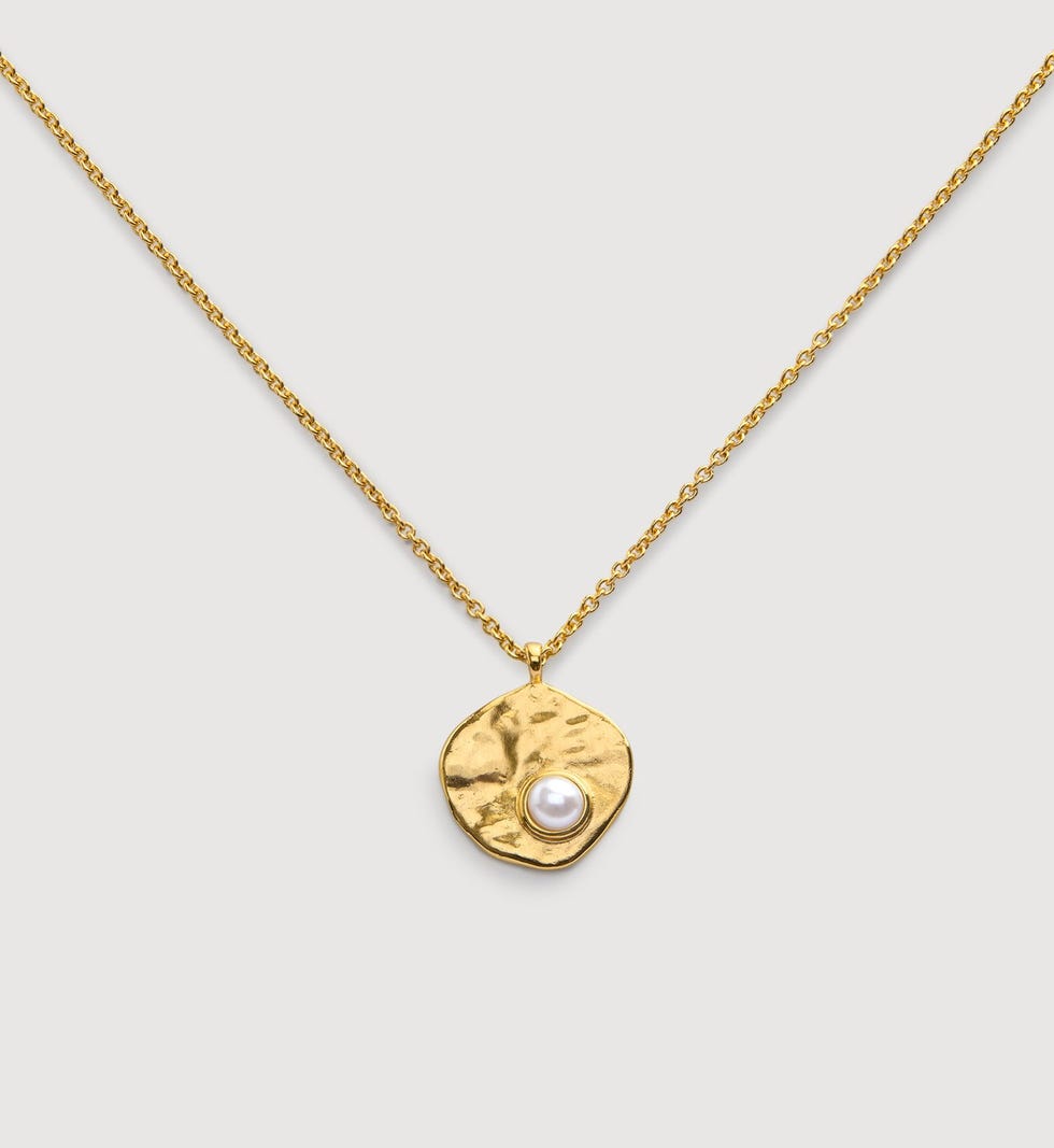 Capri Pearl Disc Necklace