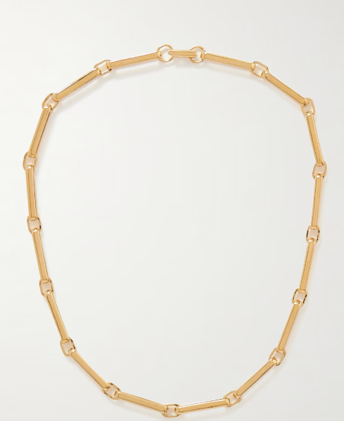Chiusa recycled gold-plated necklace