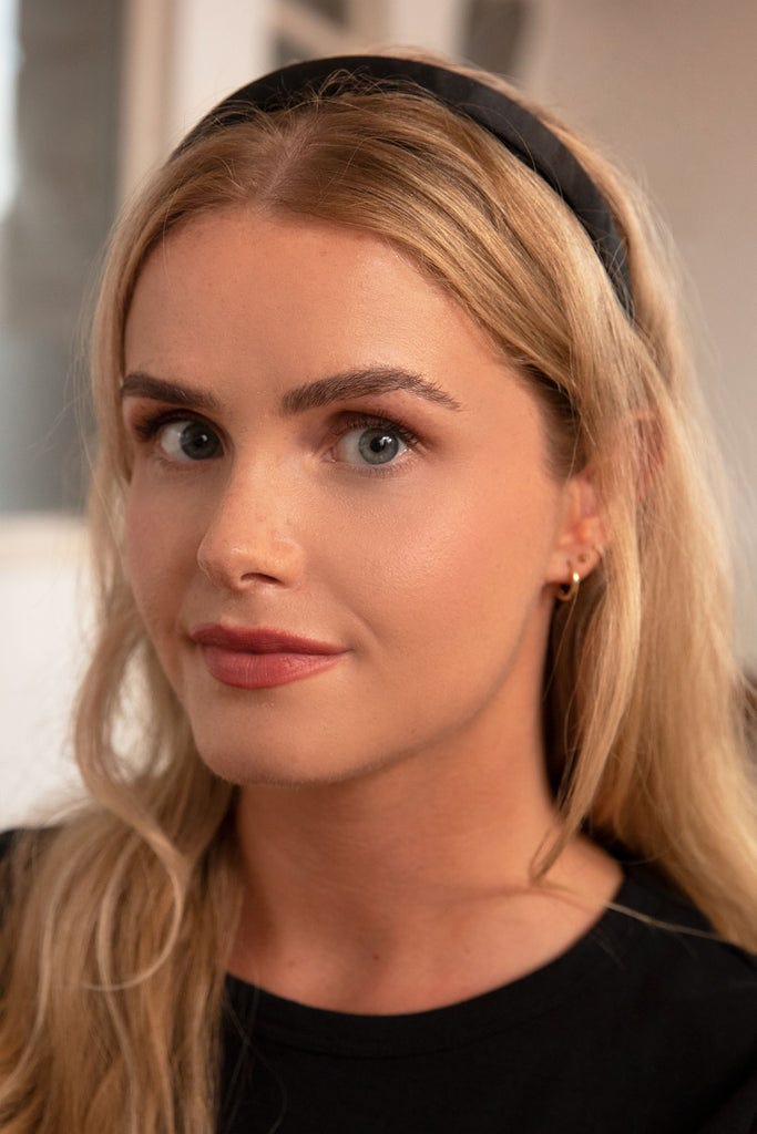 The Grace Kelly...Black Silk Headband