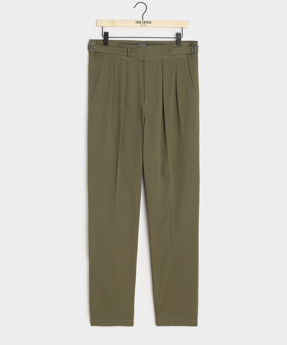 Gurkha-Hose aus leichter italienischer Baumwolle