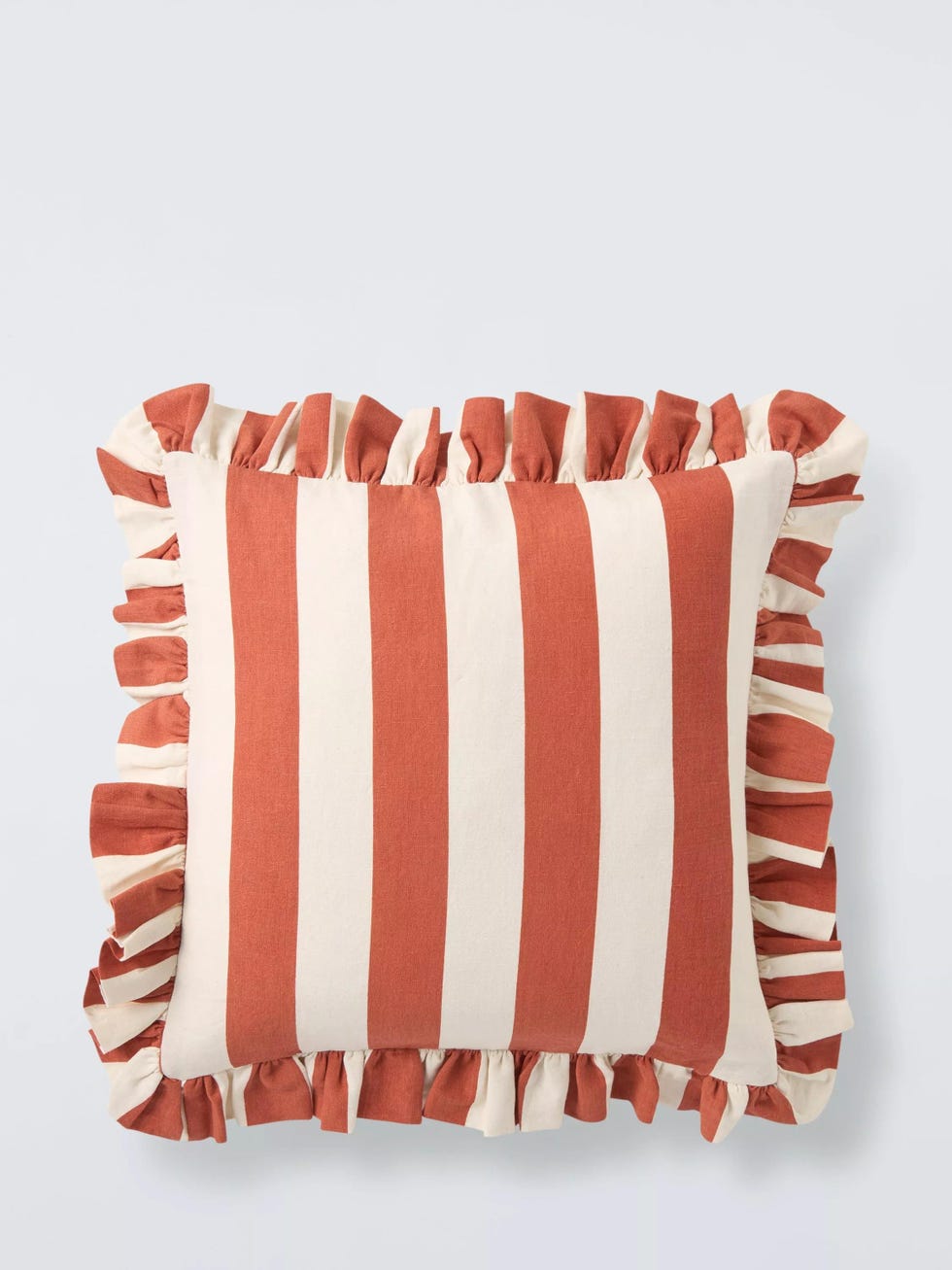 Block Stripe Frilled Cushion