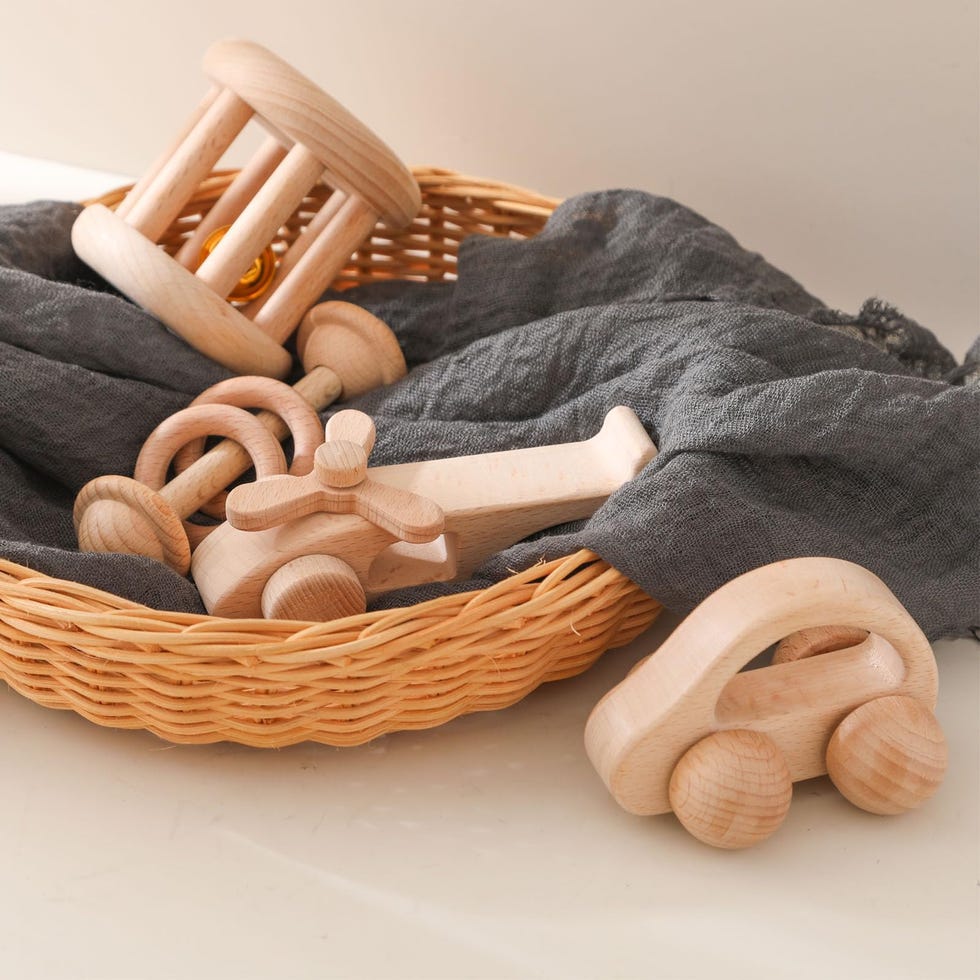 Wooden Baby Rattle Set 