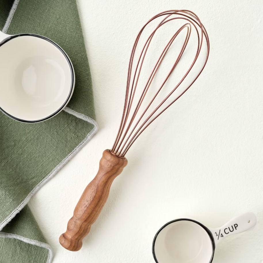 Copper and Walnut Whisk