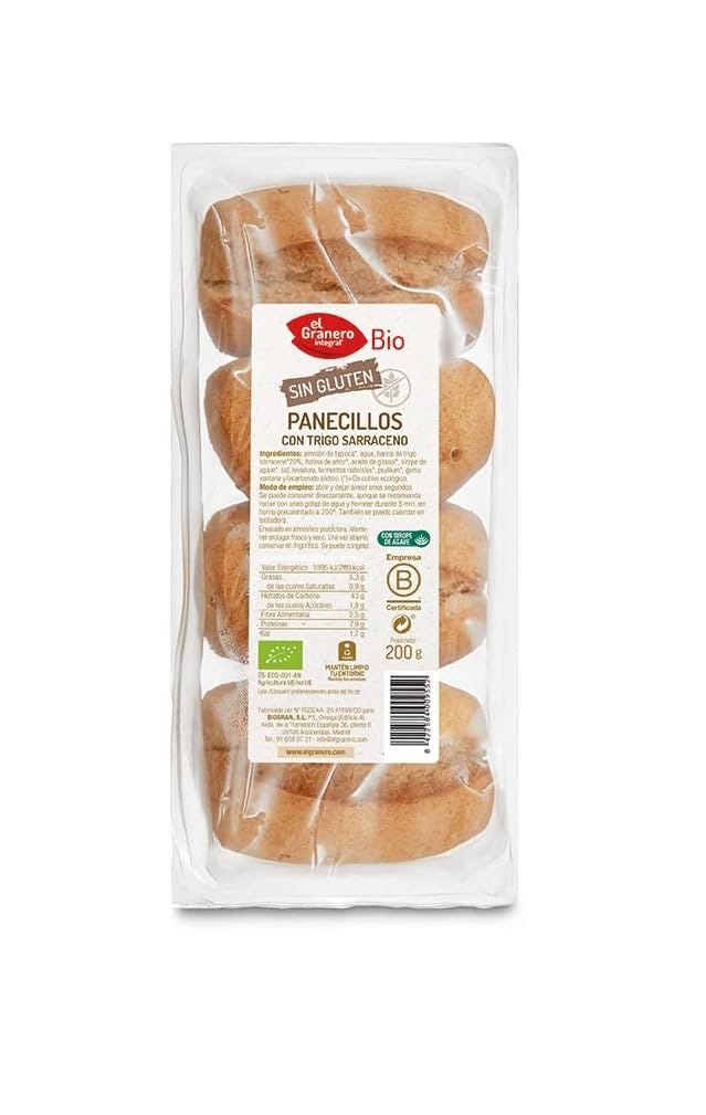 Panecillos con Trigo Sarraceno Sin Gluten BIO