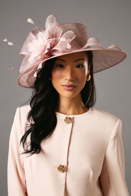 Large Floral Rose Hat