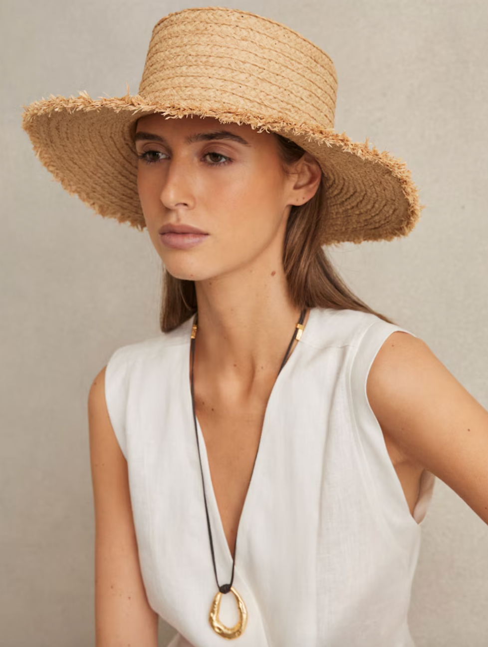 Straw Boater Hat