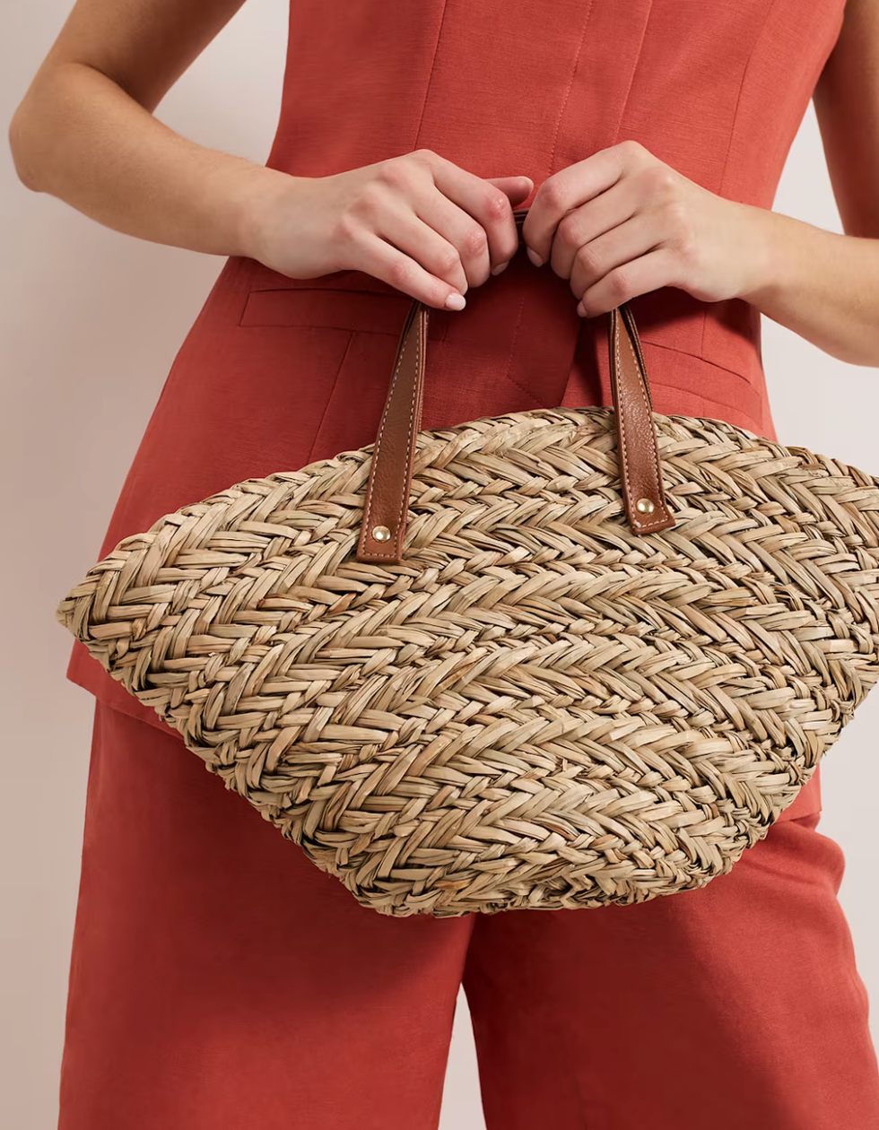 Mini Straw Tote Bag