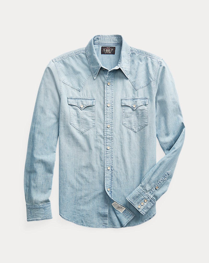 Chambray Western Shirt Chambray Western Shirt