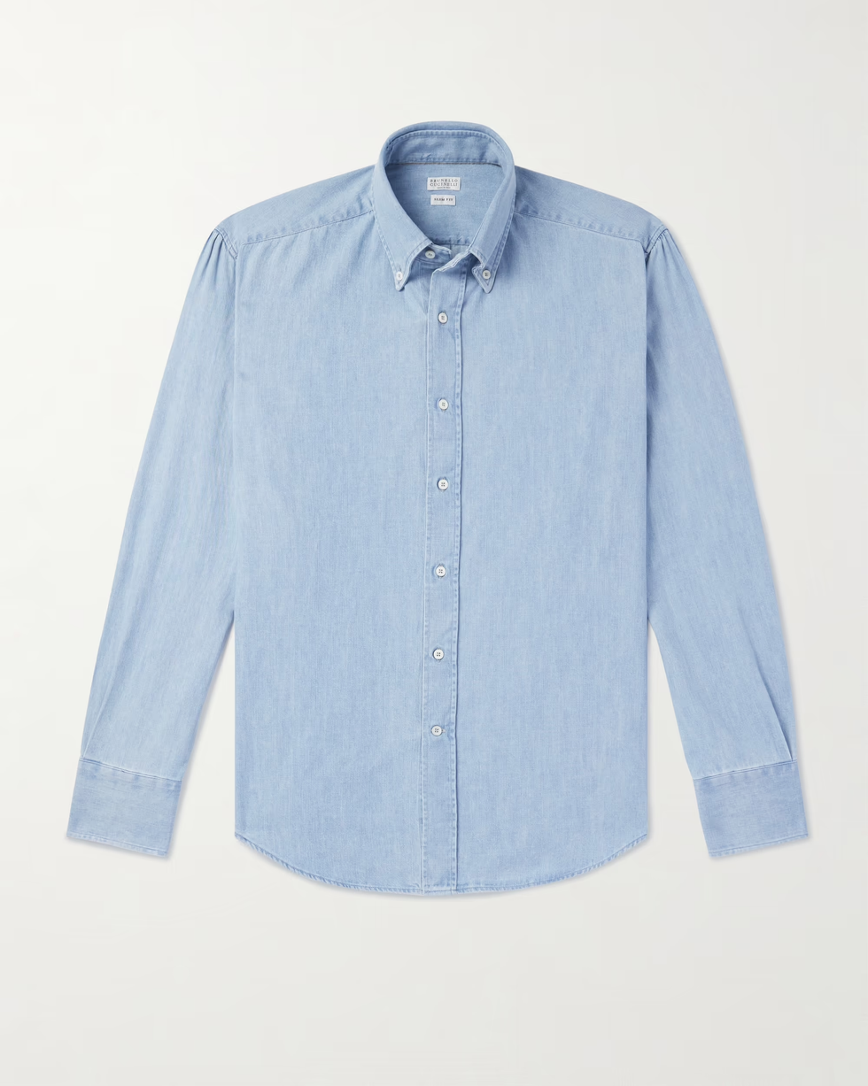 Cotton Chambray Button-Down Cotton Chambray Button-Down