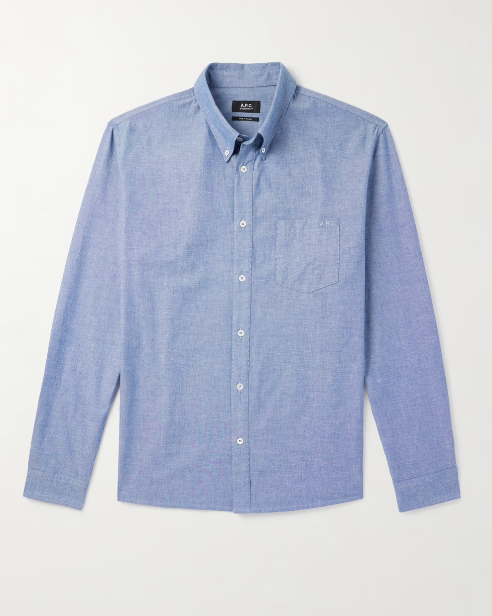 Edouard Brodé Cotton-Chambray Shirt Edouard Brodé Cotton-Chambray Shirt