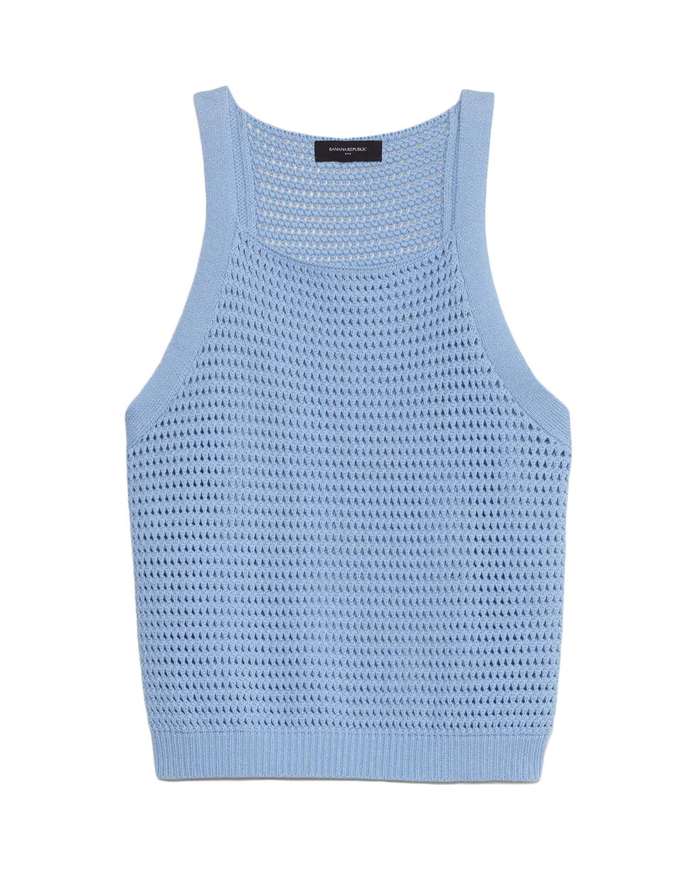Open Stitch Sweater Tank