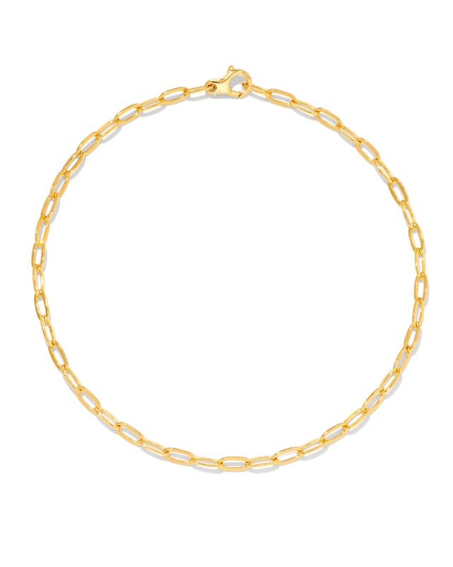 Small Paperclip Chain Anklet
