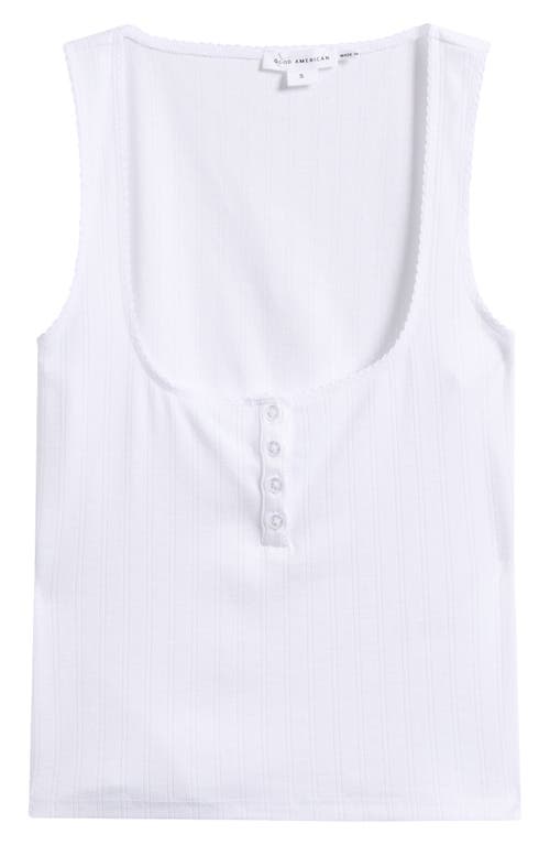 Pointelle Henley Tank
