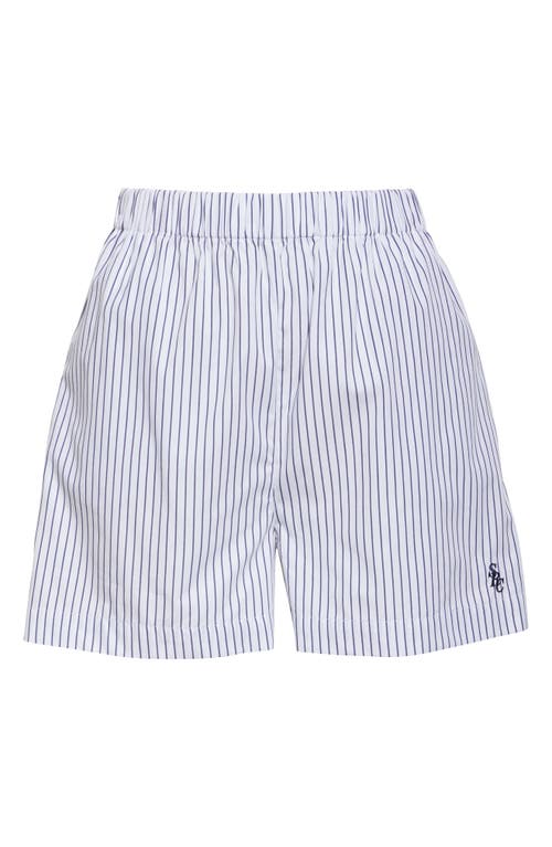 SRC Embroidered Stripe Poplin Shorts