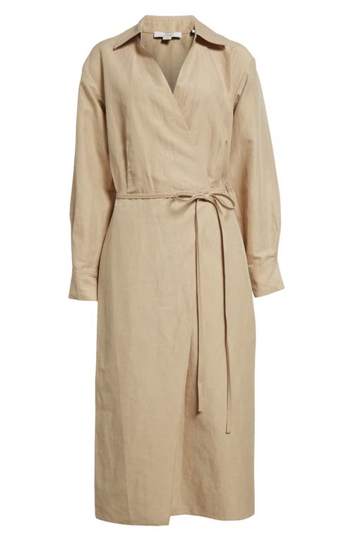 Long Sleeve Wrap Shirtdress