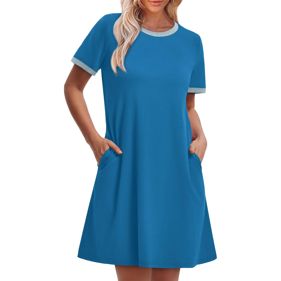 Colorblocked T-Shirt Dress