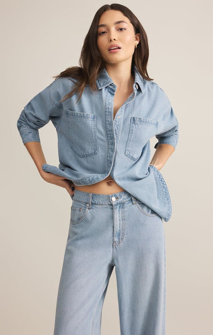 売れ筋商品|||トム テイラー デニム シャツ レディース トップス DOT STRUCTURE  - Button-down blouse - white Best Button-Down Shirts for Women 2025