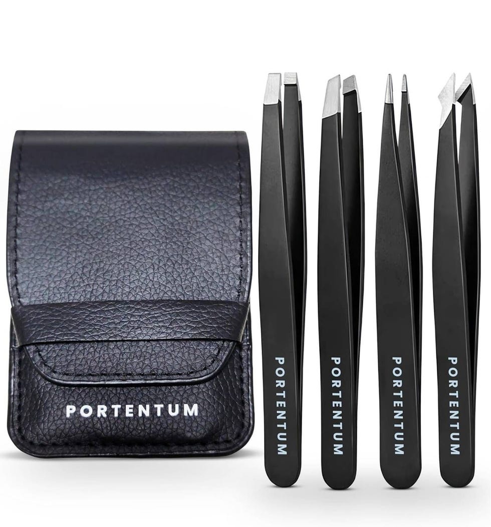 Portentum Set de pinzas de depilar profesionales