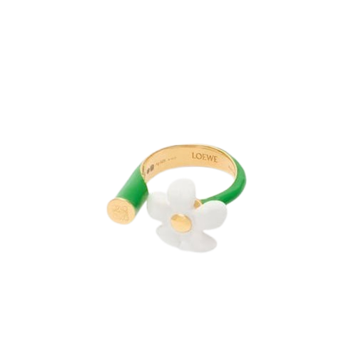 Flor Ring aus Sterlingsilber und Emaille