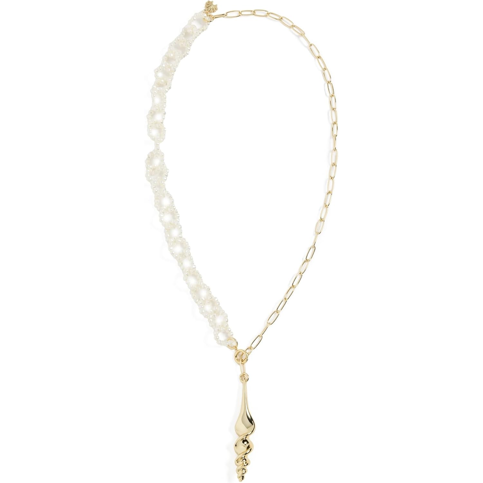 Turritella Lariat Necklace