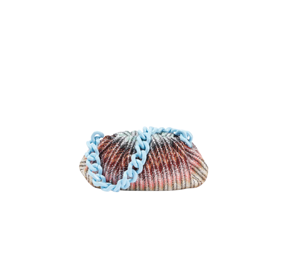 Pochette con paillettes a zig zag