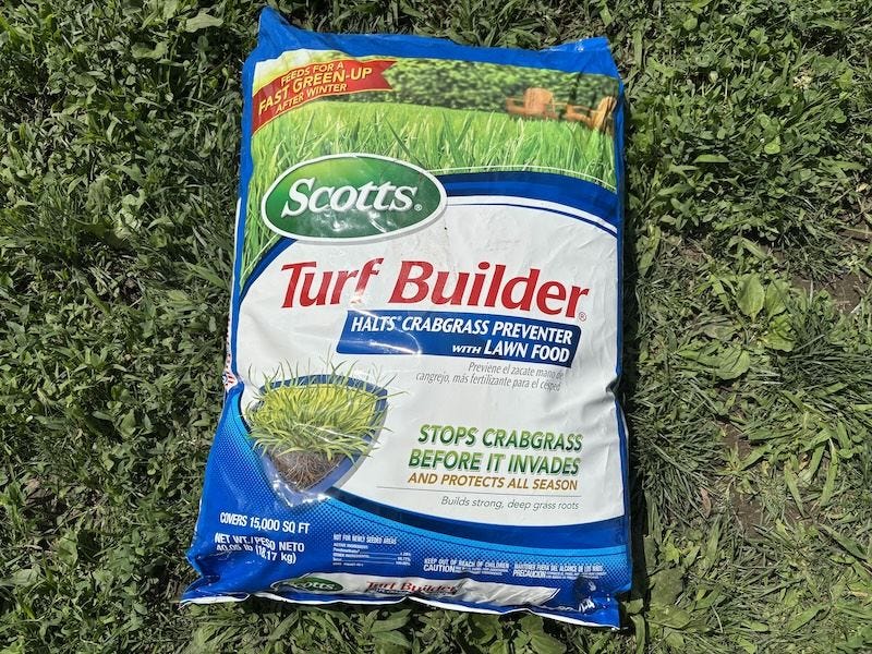 Turf Builder Halts Crabgrass Control