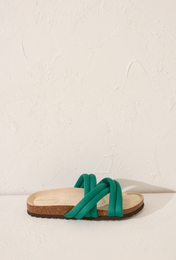 Sandalia bio tiras neopreno verde