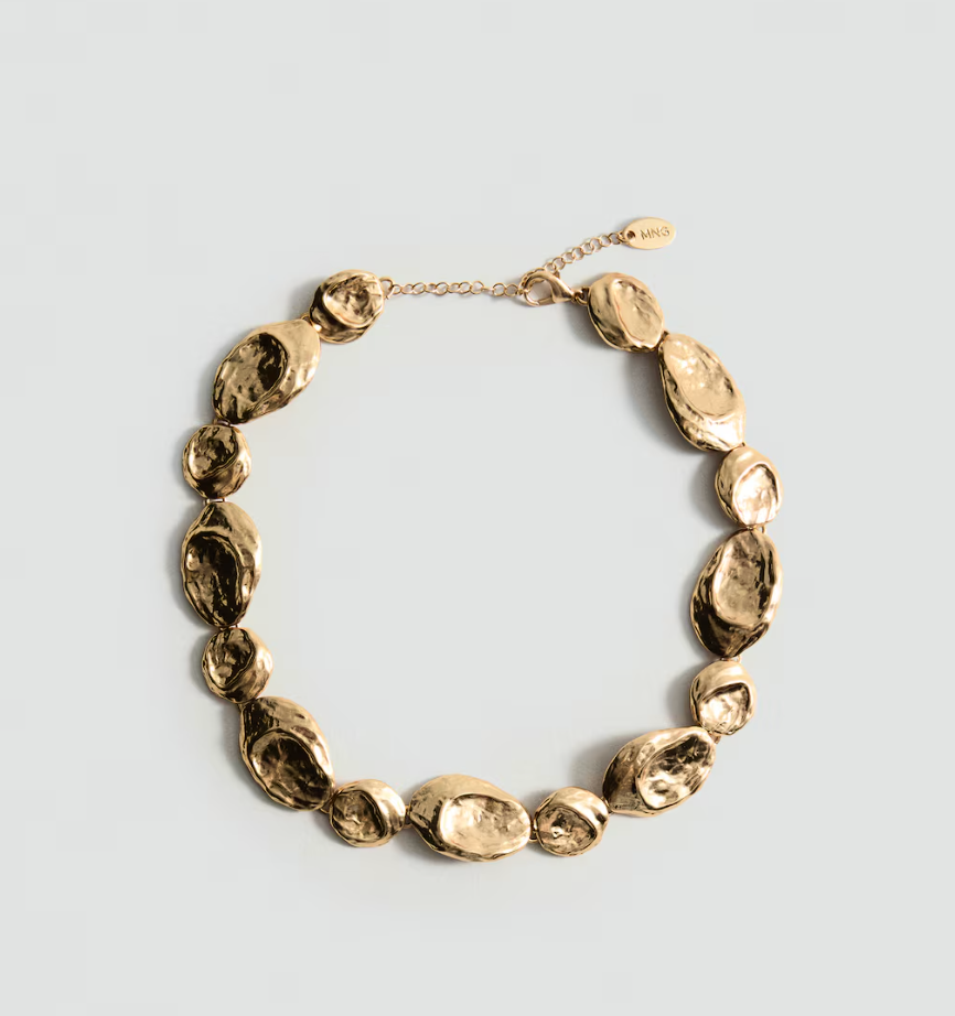 Collar monedas textura