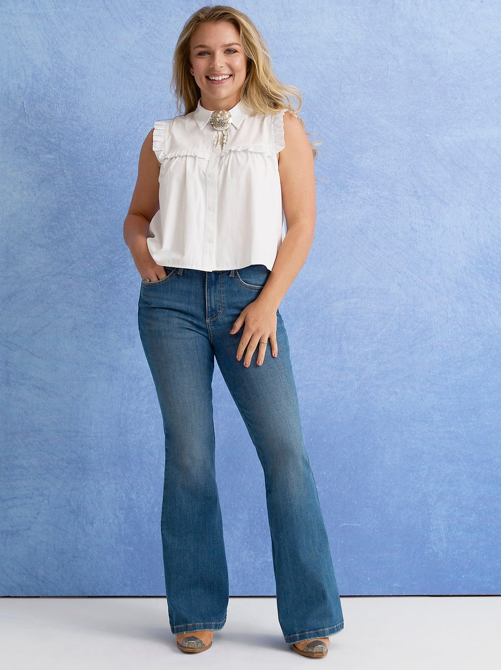 Bespoke High Rise Flare Jean