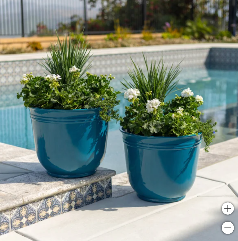 Theo Resin Planters by Trendspot, 2-pack