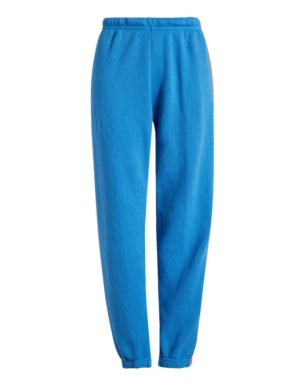 Calça de moletom listrada