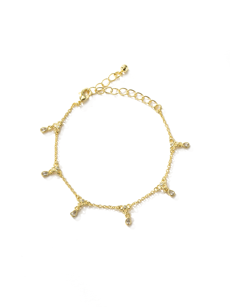 Gem Drop Chain Anklet