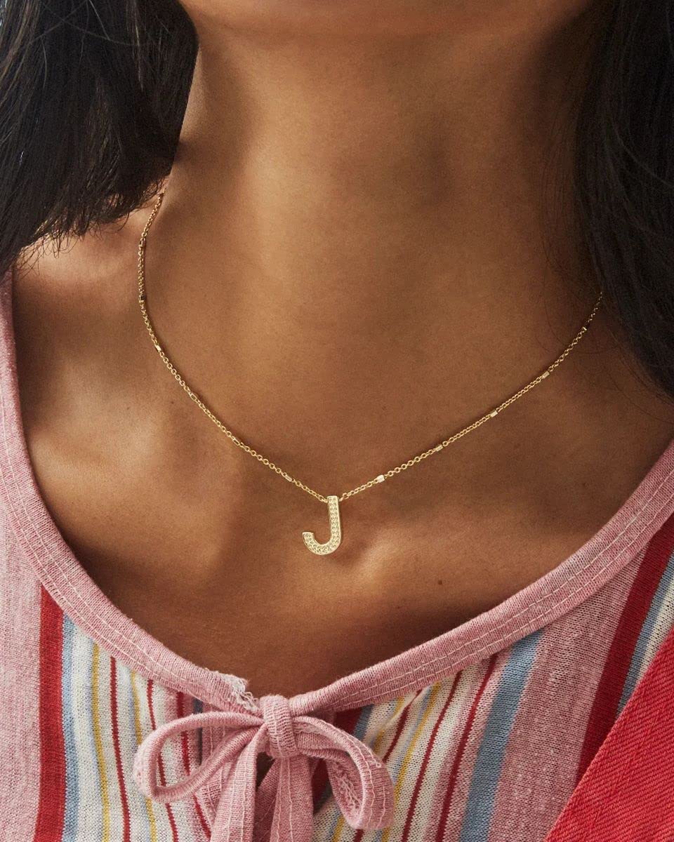 Letter Pendant Necklace