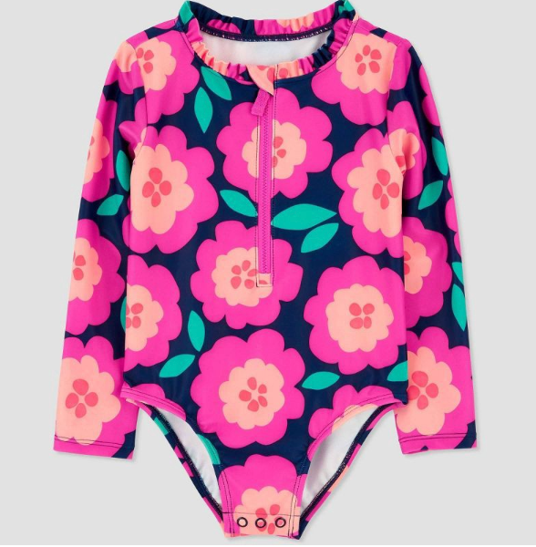 Carter’s Just One You Girls’ One-Piece Rash Guard