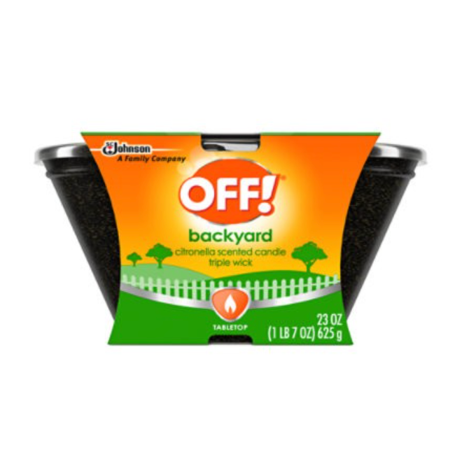 Off! Triple Wick Backyard Citronella Scented Candle, 23 oz.