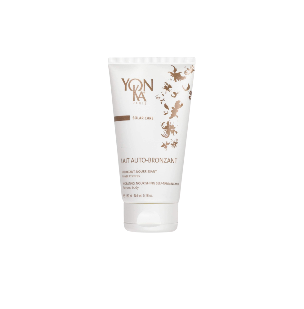 Yon-Ka Leichte Selbstbräunungs-Körperlotion, aufbaubare Deckkraft für einen natürlichen, sonnengeküssten Glanz, Anti-Aging-Antioxidans-Serum mit Vitamin E, 100 % natürlicher Selbstbräunungswirkstoff, vegan, 5,18 oz/150 ml