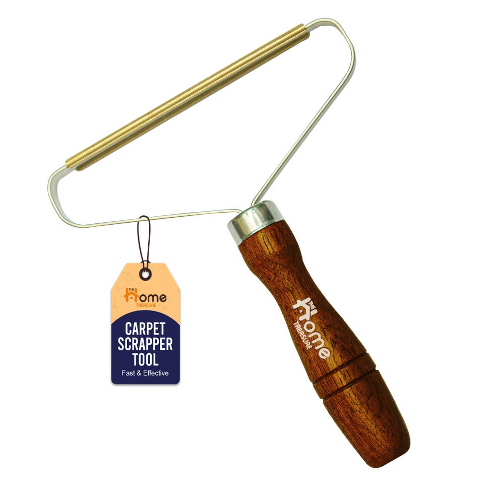 Double-Sided Carpet Scraper Tool & Lint Remover 