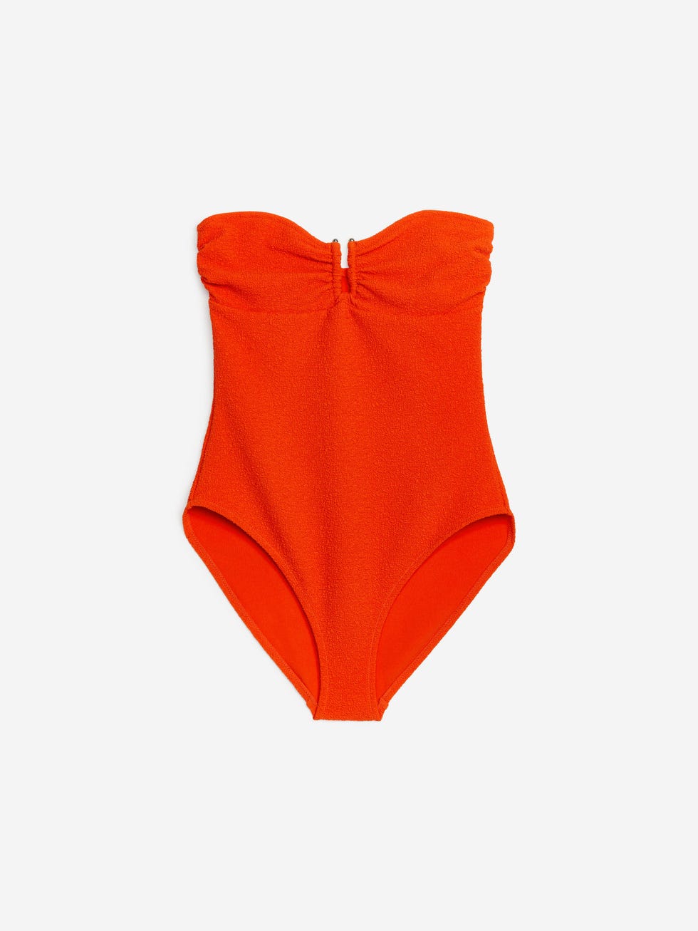 Textured Bandeau Swimsuit
