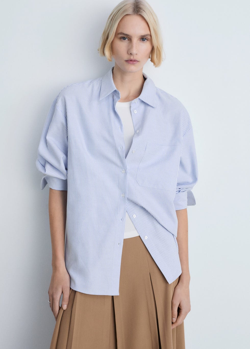 Striped cotton shirt