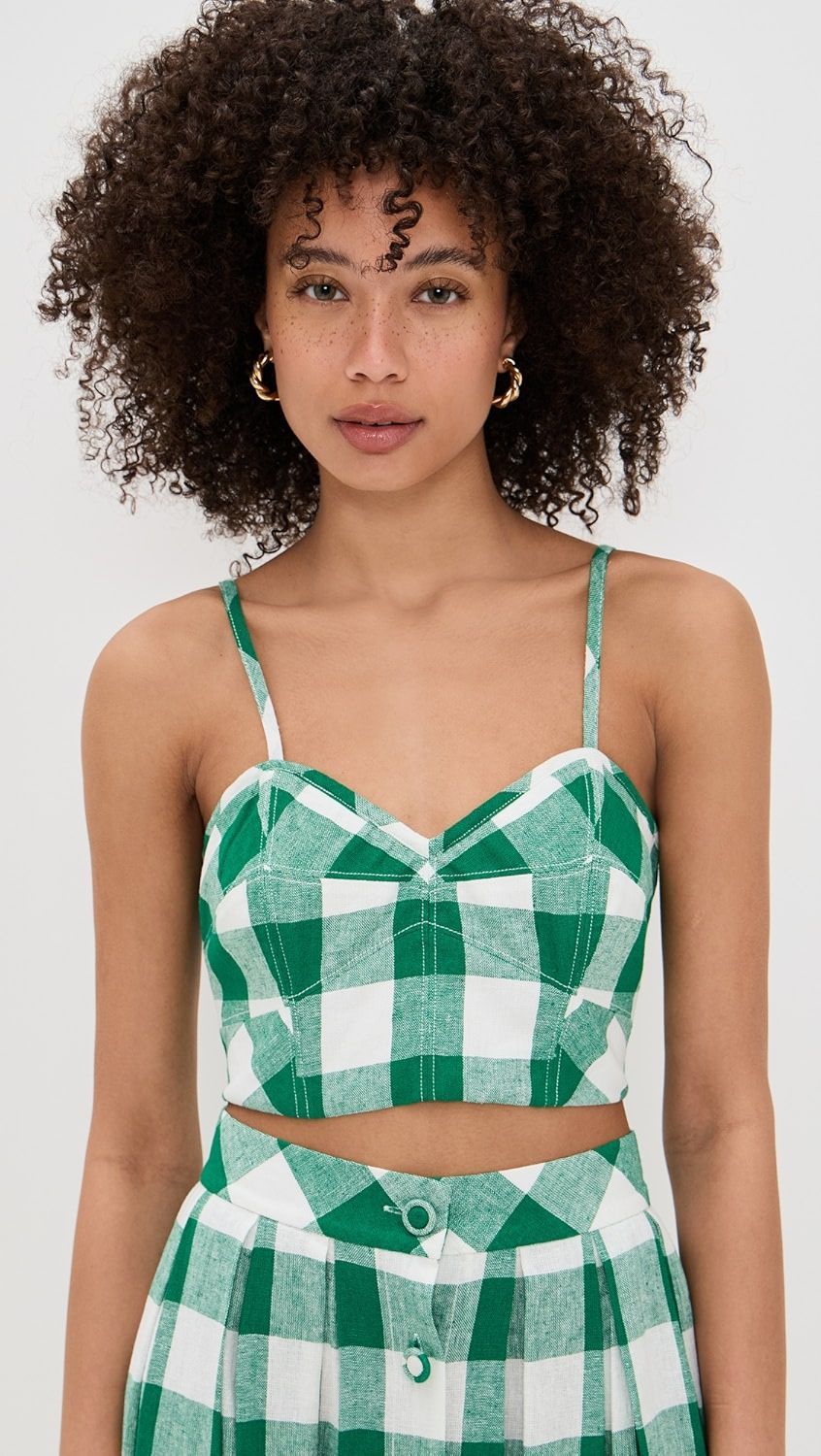 Taylor Swift Wears Green Gingham Crop Top to Party in Nashville